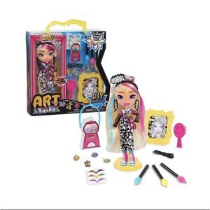Lot of 5 Art Squad Andi 10-inch Doll & Accessories W DIY Crafts Toy Accessories